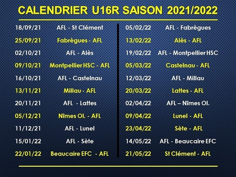 calendrier-U16R-2021-2022